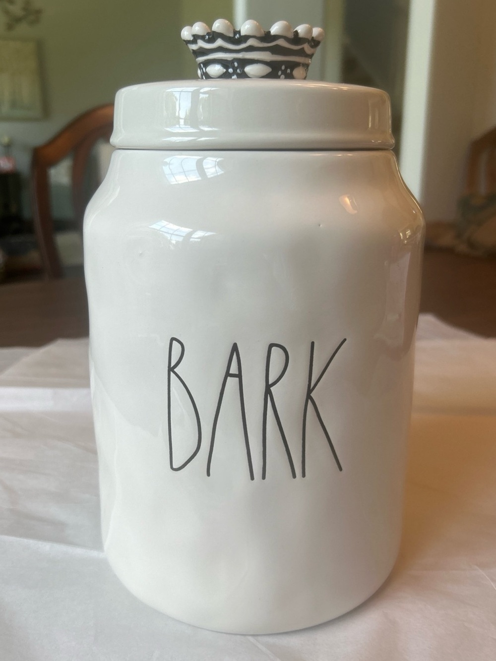 Rae Dunn “Bark” Pet Canister Ceramic Storage Jar with Lid Artisan Collection